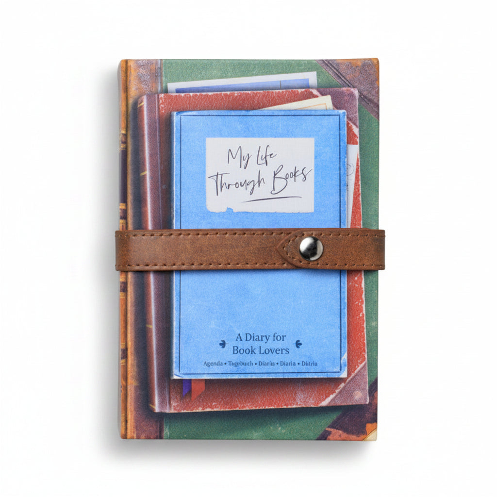 My Life Through Books reading journal cover, a diary for book lovers
