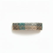 Islander tartan Harris Tweed barrette clip on white background