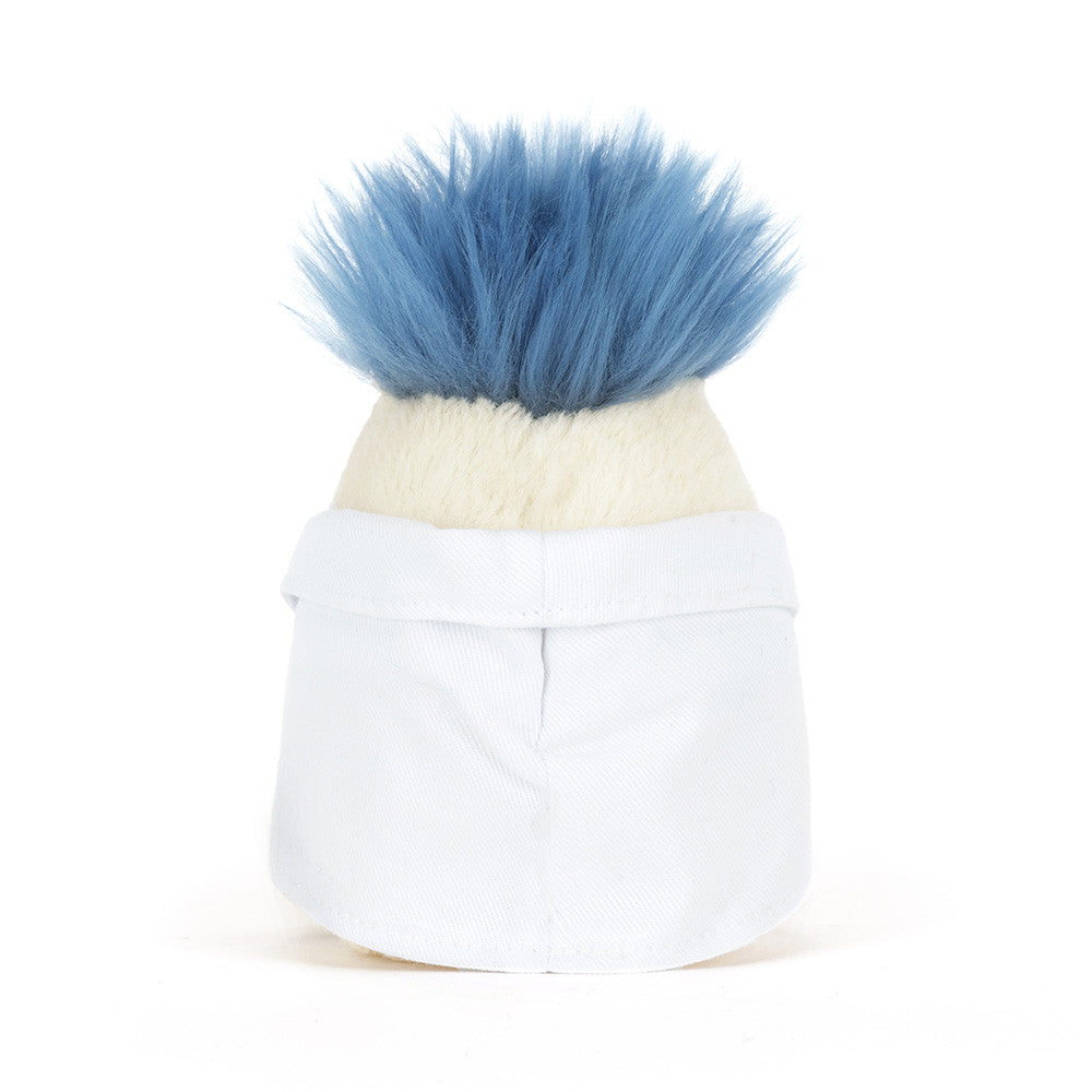 Back view of Amuseables Boiled Egg Scientist Outfit