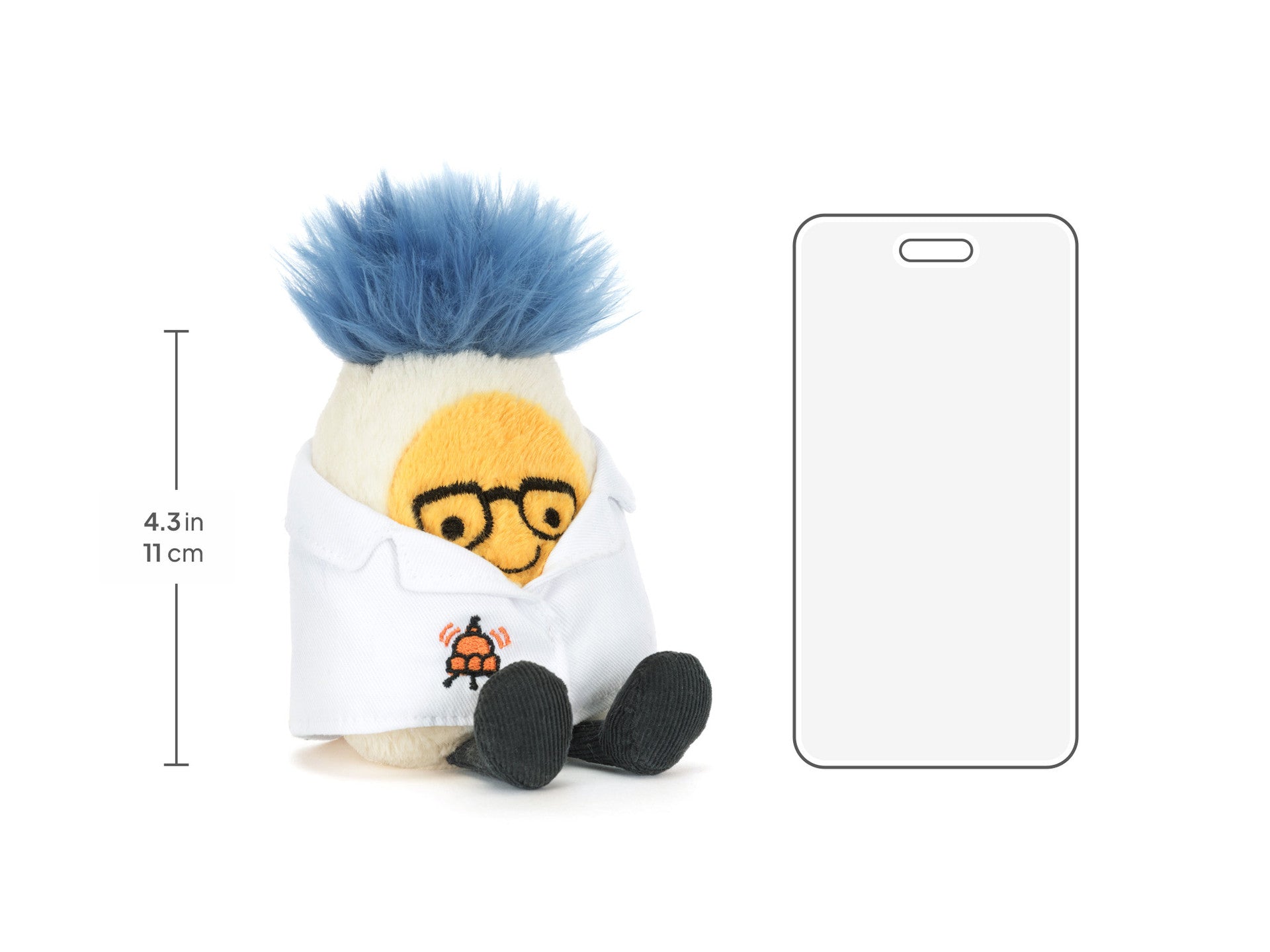 Amuseables Boiled Egg Scientist Outfit in a lifestyle scene