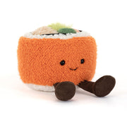 Jellycat Codhi Californian Roll sushi plush front view on white background