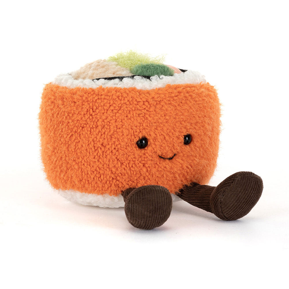 Jellycat Codhi Californian Roll sushi plush front view on white background