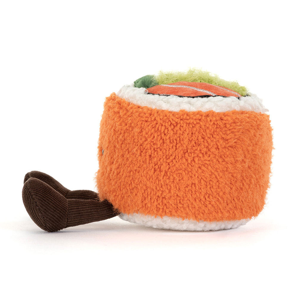 Codhi Californian Roll sushi plush side view on white background