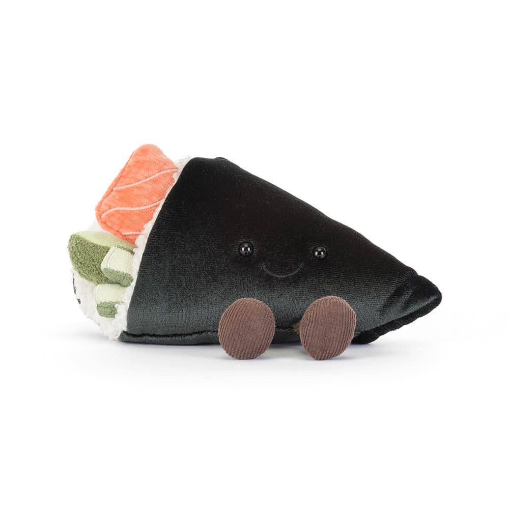 Close-up of Coneroi Temaki smiling sushi face