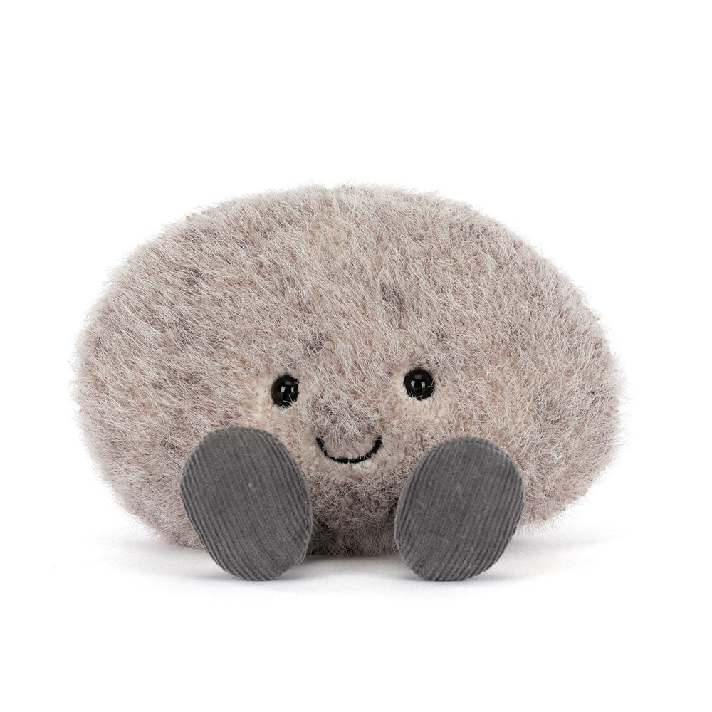 Close-up of Amuseables Pebble gentle smiling face