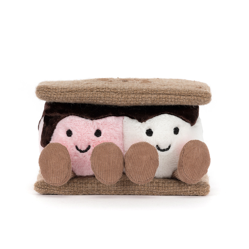 Close-up of Amuseables S'mores smiling faces