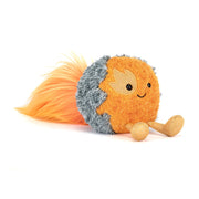 Jellycat Amuseables Space Comet plush front view on white background