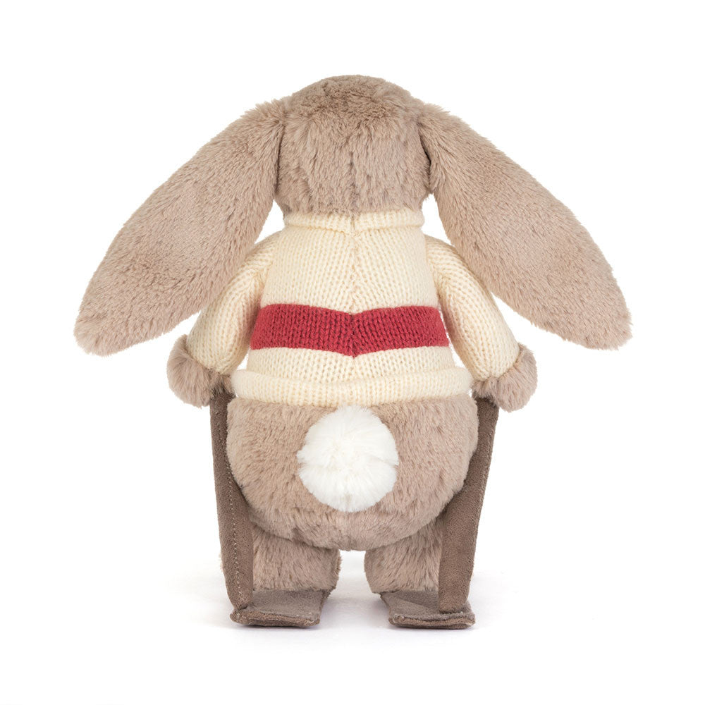 Jellycat Bashful Bunny soft toy back view on white background