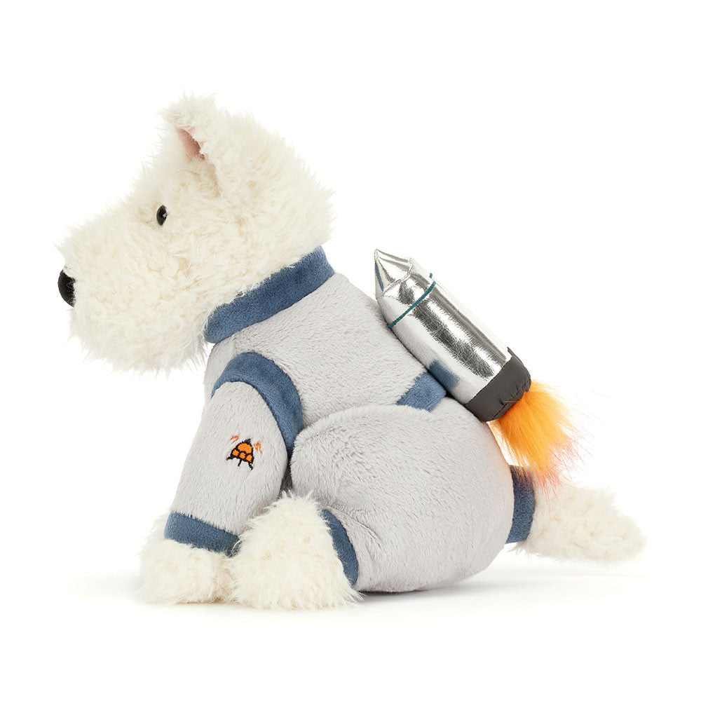 Munro Scottie Dog Space Outfit side view on white background
