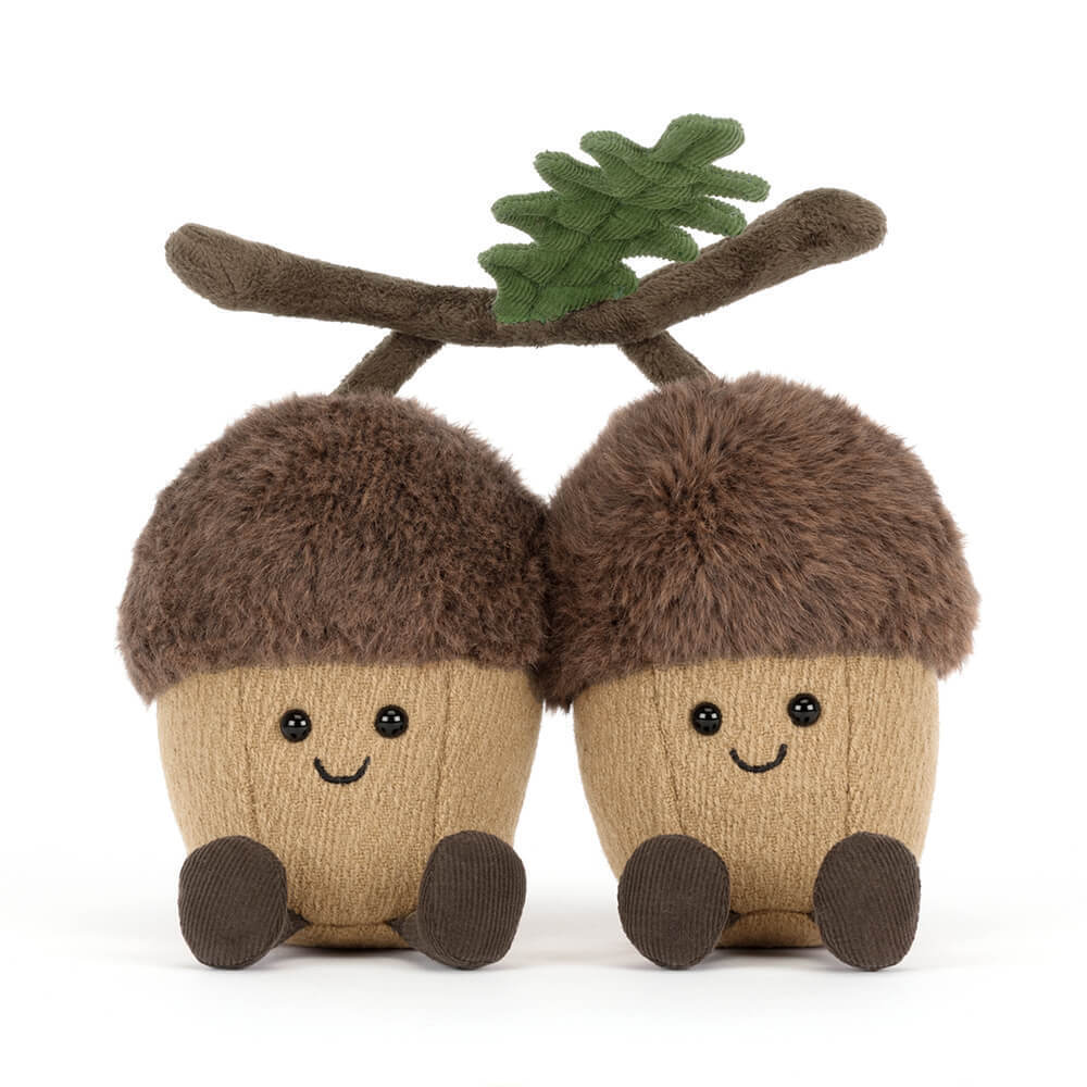 Close-up of Ort and Tum Acorns smiling faces