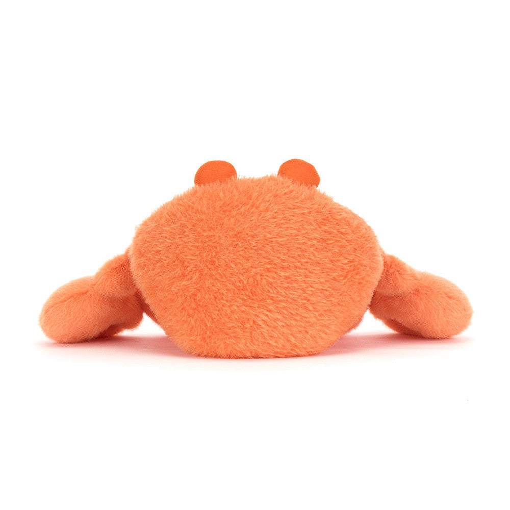 Pinchsnap Crab plush rear view showing rounded shell