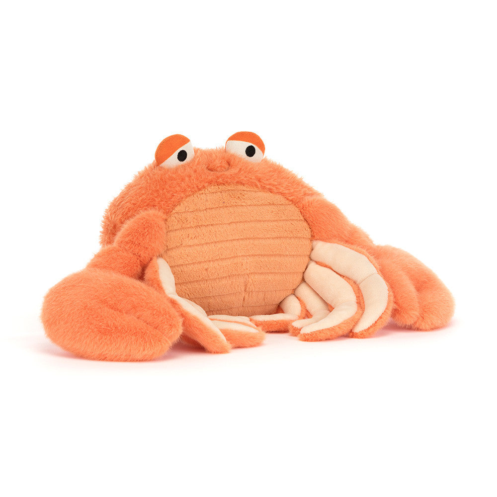Jellycat Pinchsnap Crab soft toy front view on white background