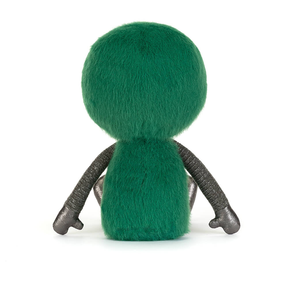 Zyllan Alien plush back view on white background