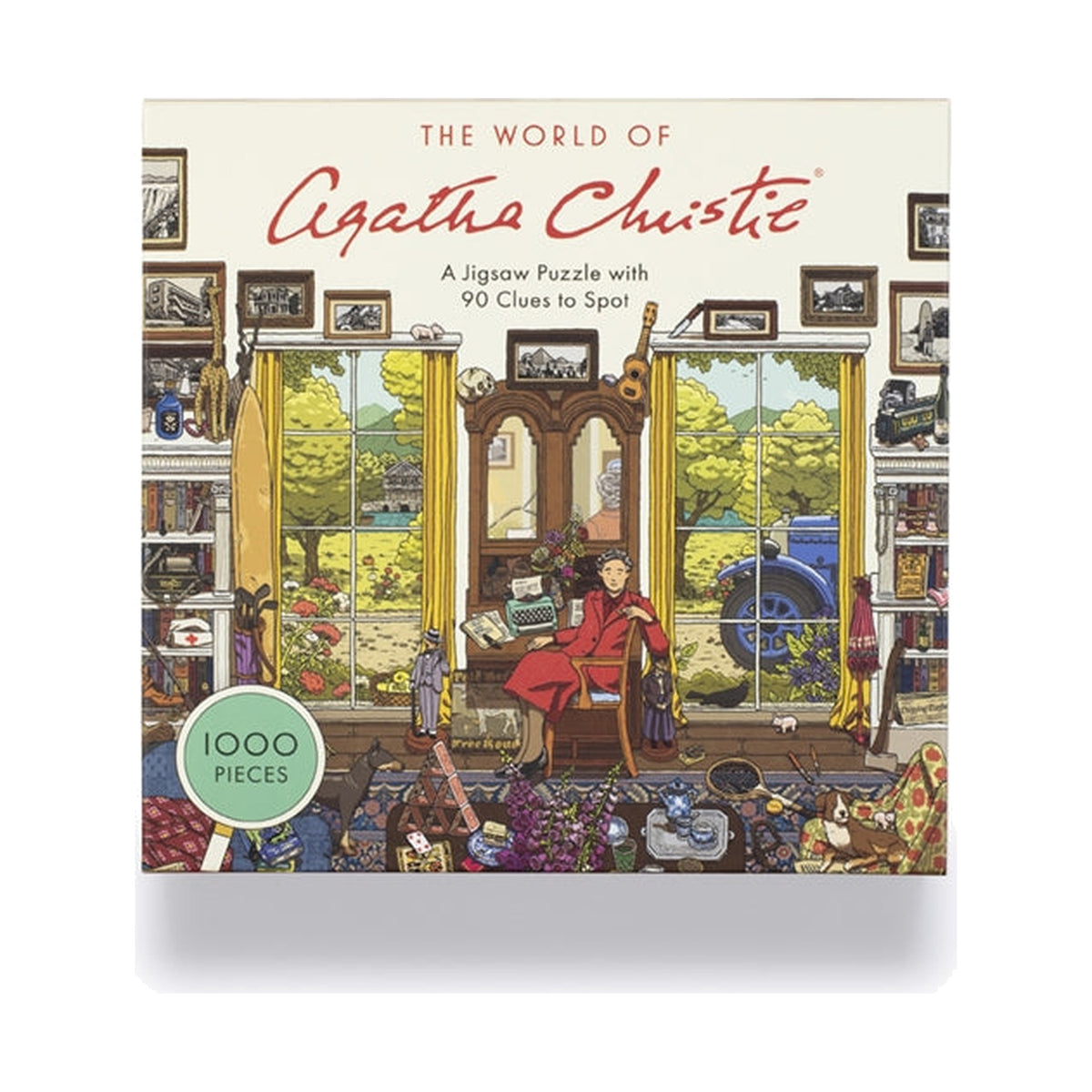 World of Agatha Christie jigsaw box front on a pure white background