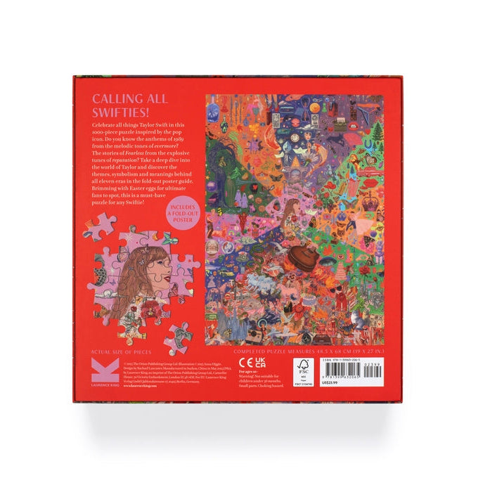 World of Taylor jigsaw back of the box with puzzle preview on white