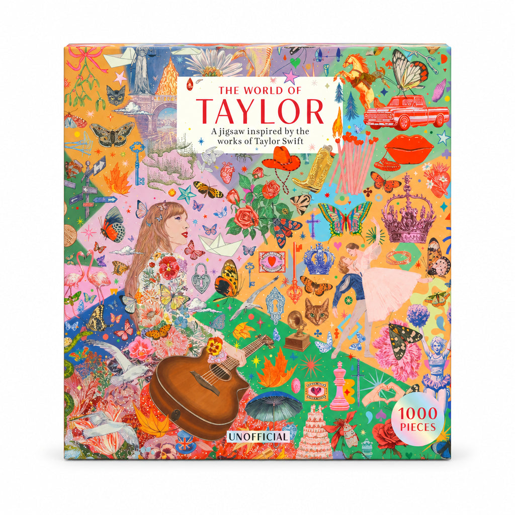 World of Taylor jigsaw box cover artwork showing the full illustration