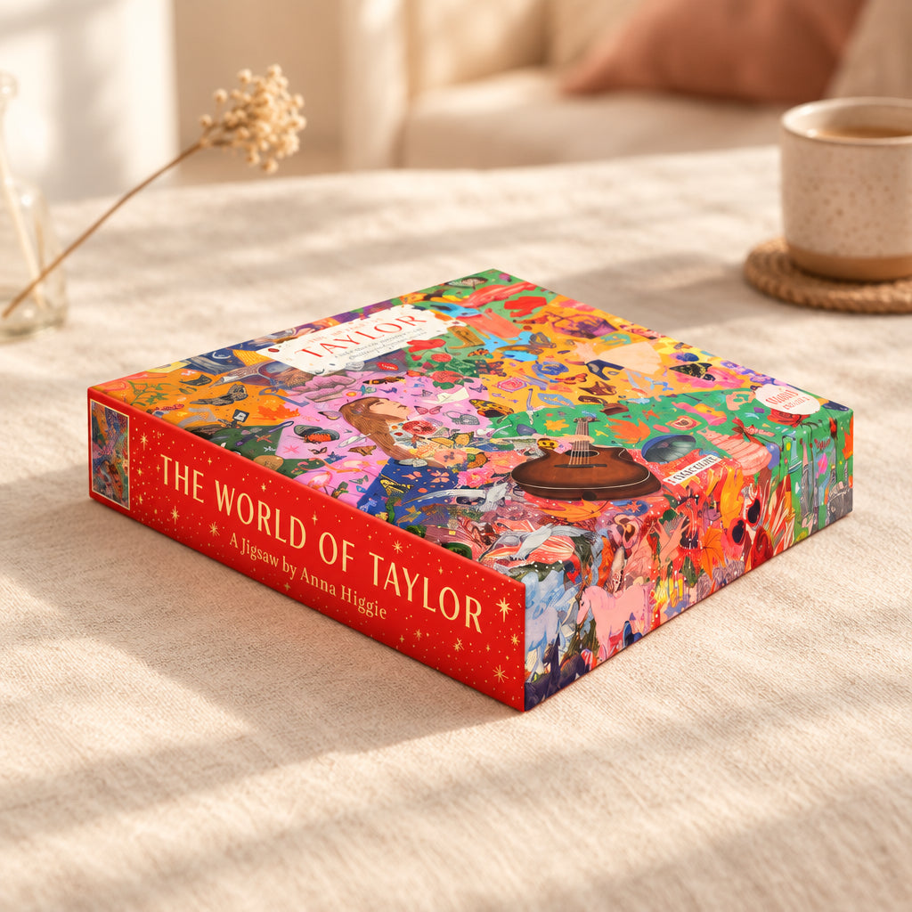 World of Taylor jigsaw box lying at an angle on a white background