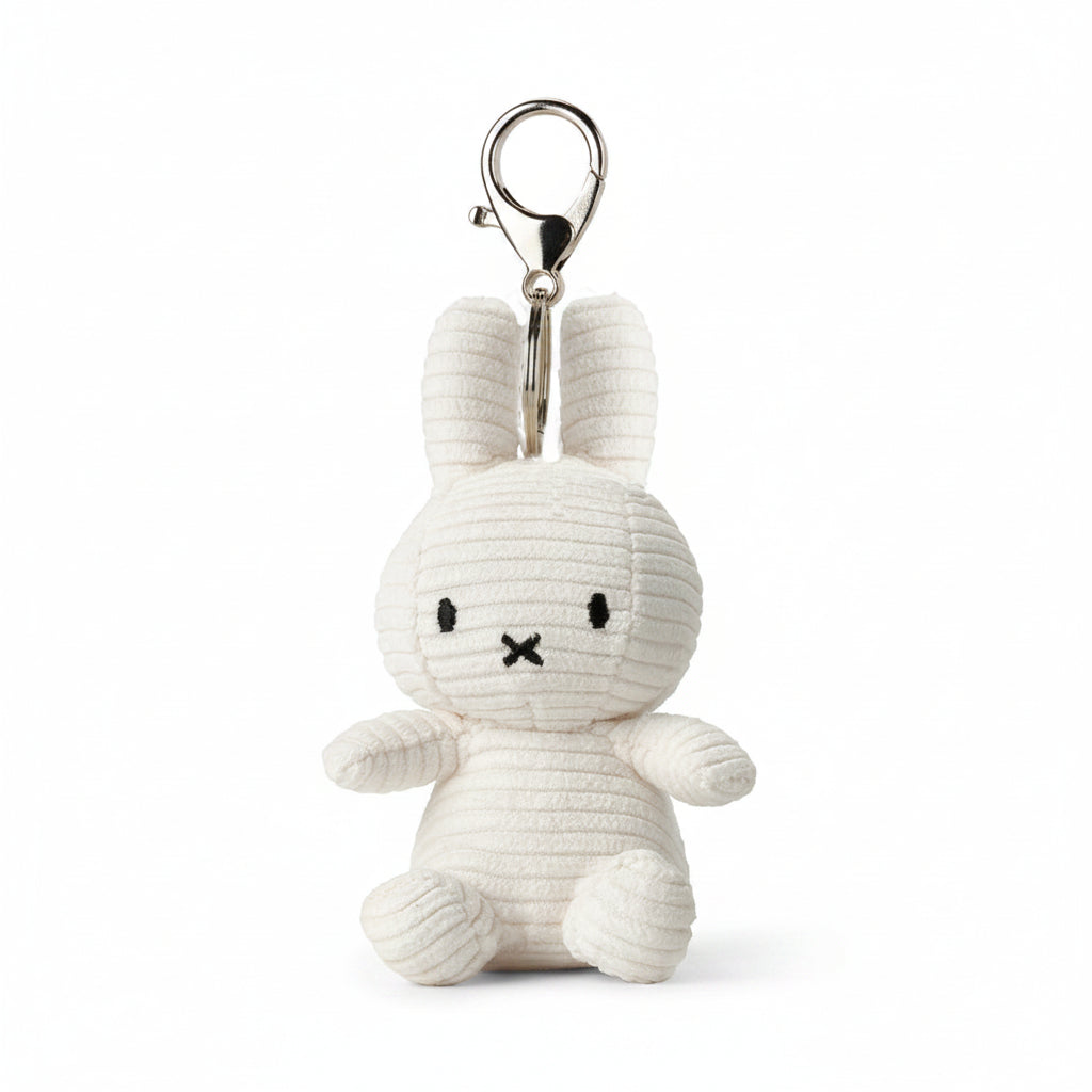 Miffy ECO corduroy keychain in offwhite, 10cm