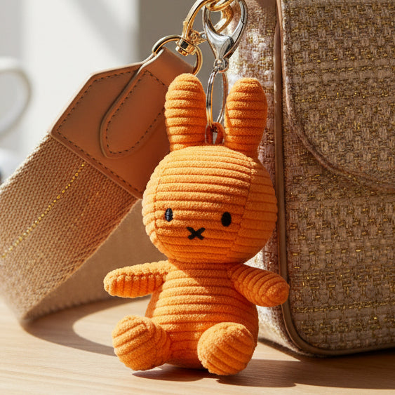Miffy ECO Corduroy Keychain Orange - 10cm