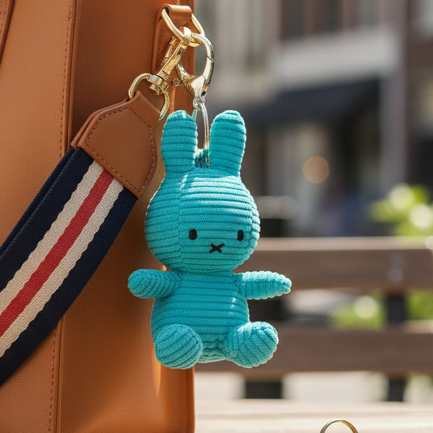 Miffy ECO Corduroy Keychain Teal - 10cm