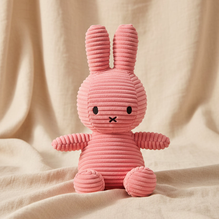 Miffy Corduroy ECO Bubblegum Pink - 23cm