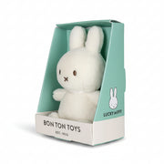 Lucky Miffy soft toy in cream in a giftbox, 10cm, front view