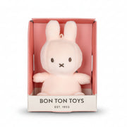 Lucky Miffy soft toy in pink in a giftbox, 10cm, front view