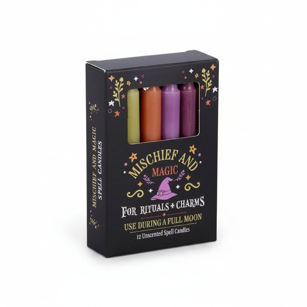 Mischief and Magic spell candles, another view
