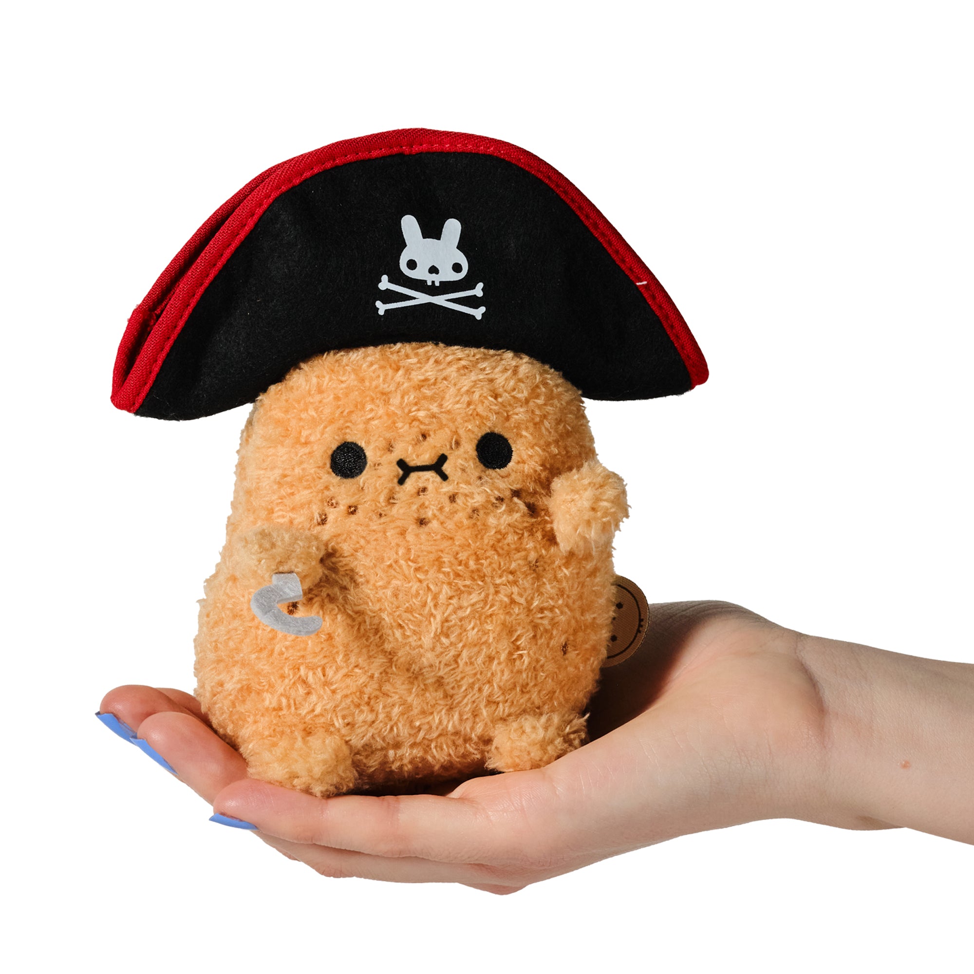 Captain Spudhook Ricespud plush toy close up of stubby hands