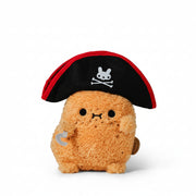 Captain Spudhook Ricespud plush toy in pirate hat on white background
