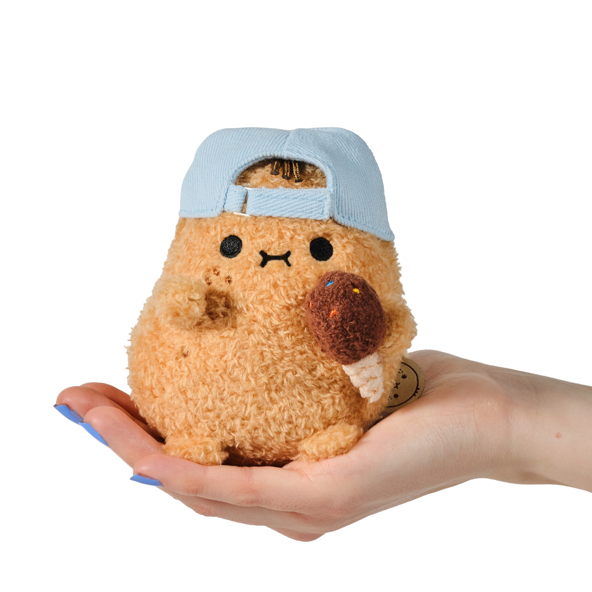 Hot Potato Ricespud plush toy close up of chocolate ice cream cone