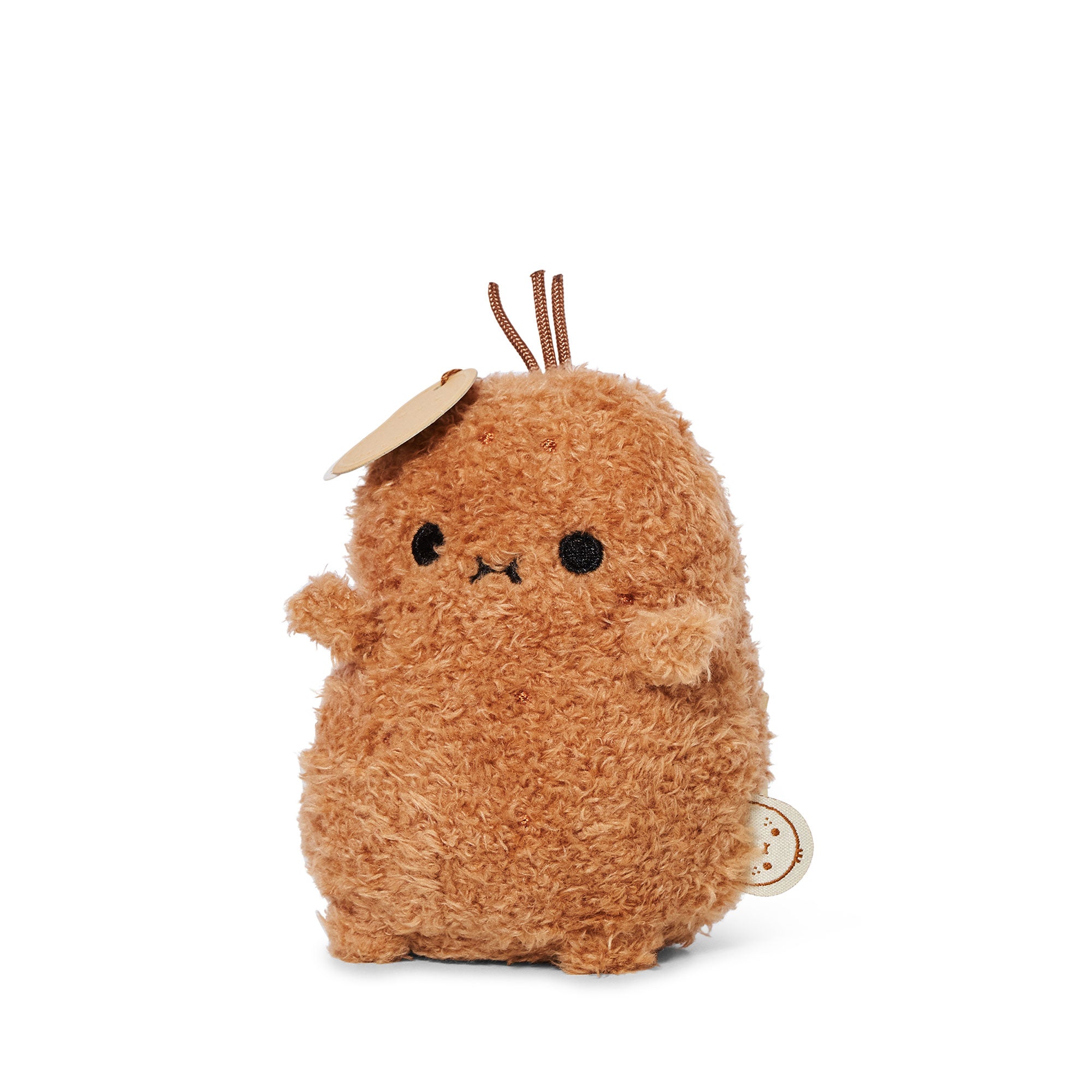 Ricespud potato plush toy side profile with stubby arm