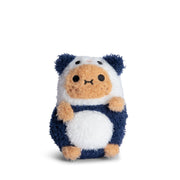 Panda Ricespud potato plush toy in navy and white panda suit