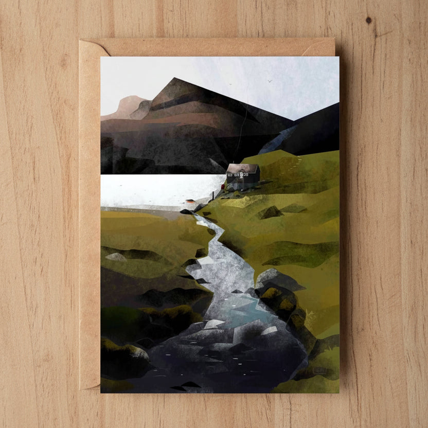 Northern Island Residence, Cosy Cottage Greeting Card