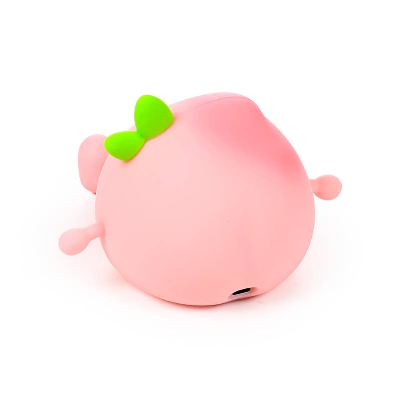 Back view of Peach Sleep Lamp showing USB-C charging port.
