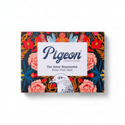 Bright and Beautiful Pigeons pack front with vibrant floral design on dark background