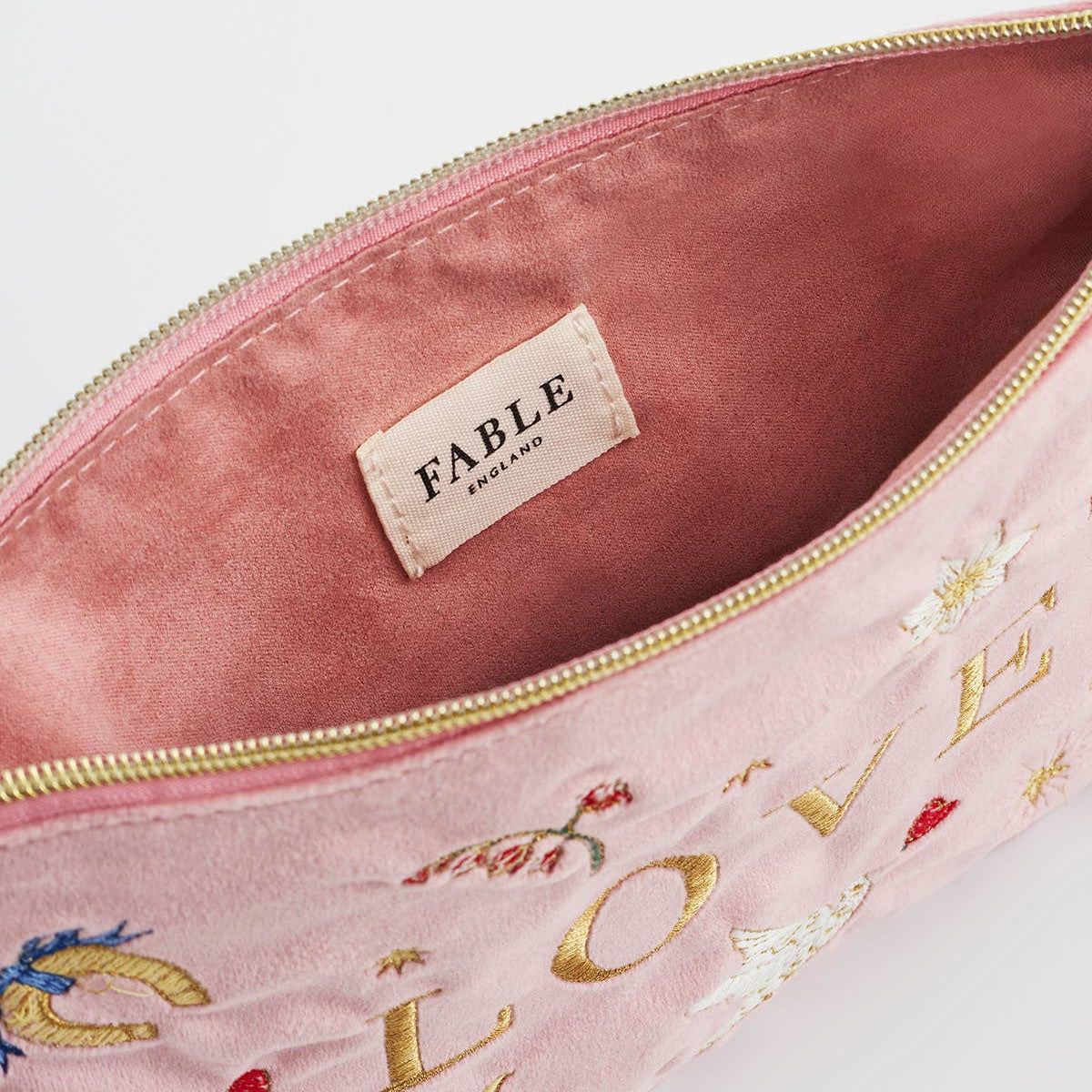 Interior label close-up