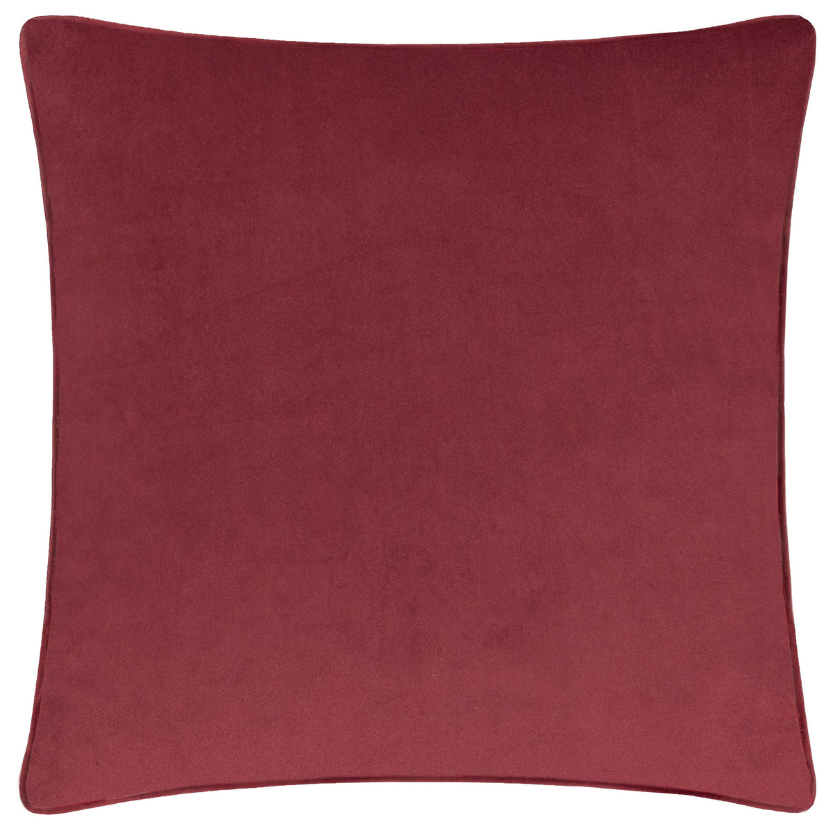 Amor Eterno cushion cover plain red velvet reverse