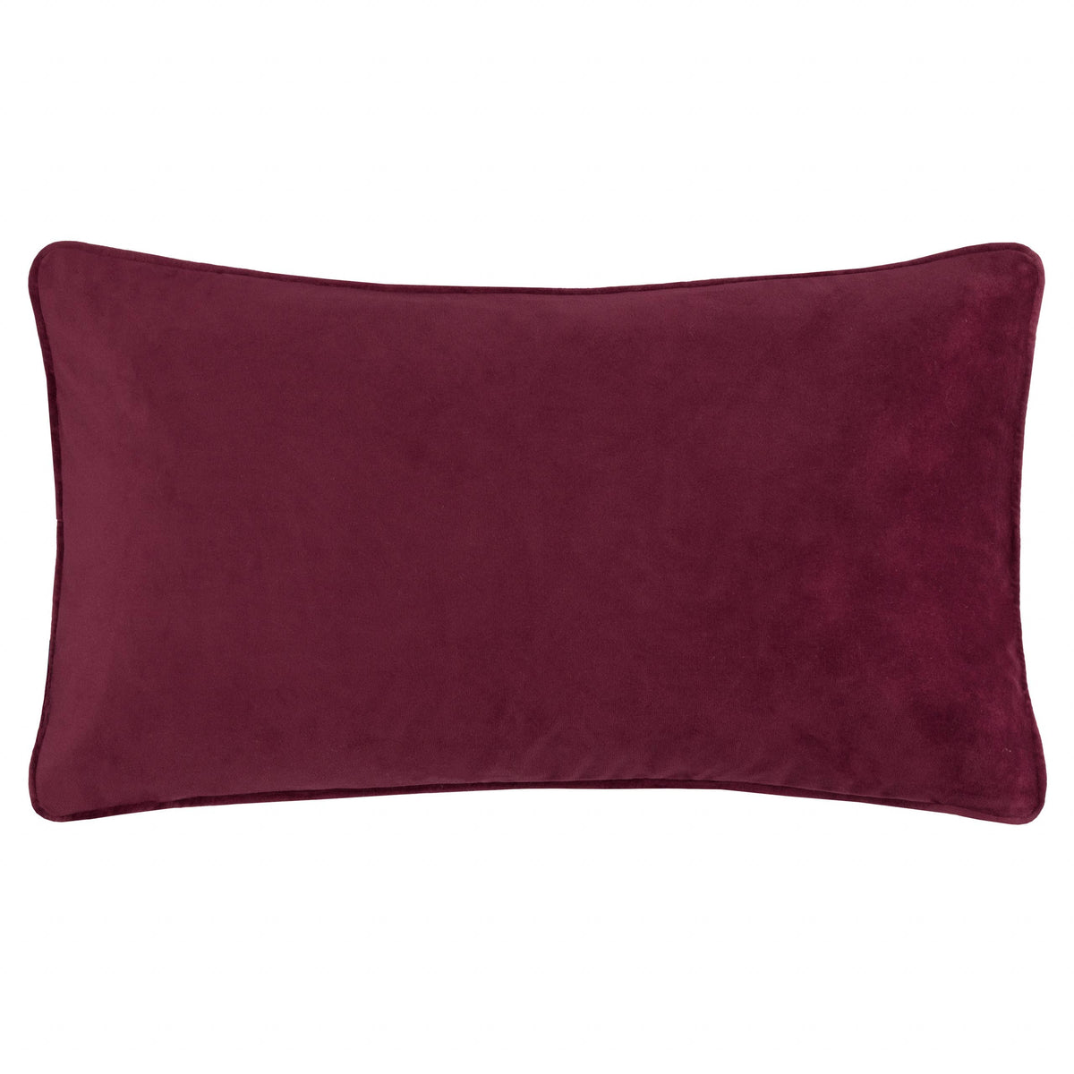 Bad Witch cushion berry velvet reverse on a white background