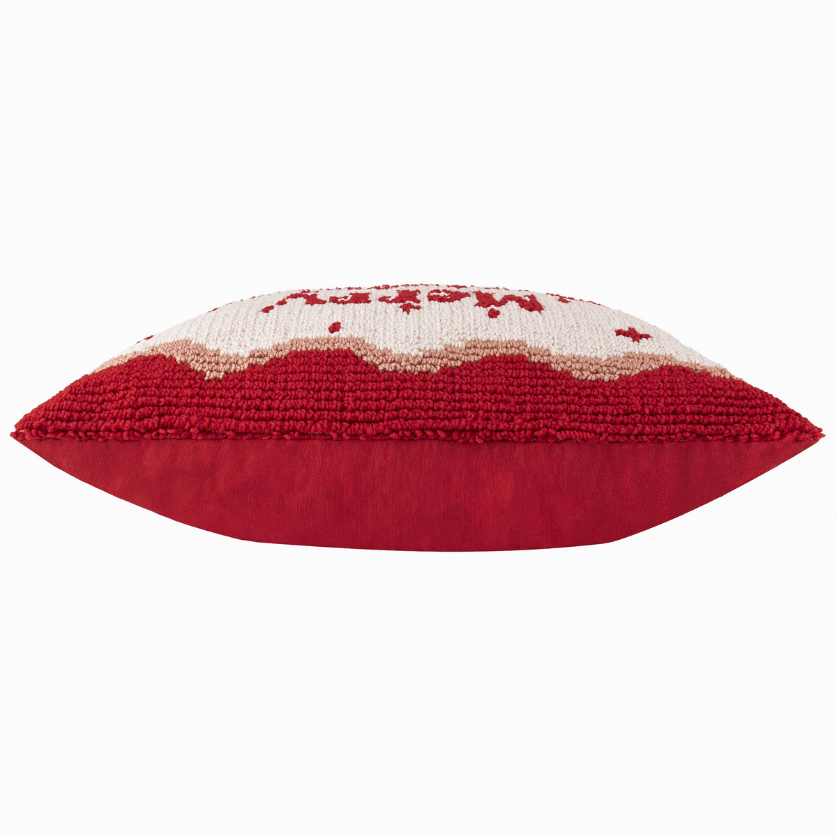 Merry Christmas cushion side view