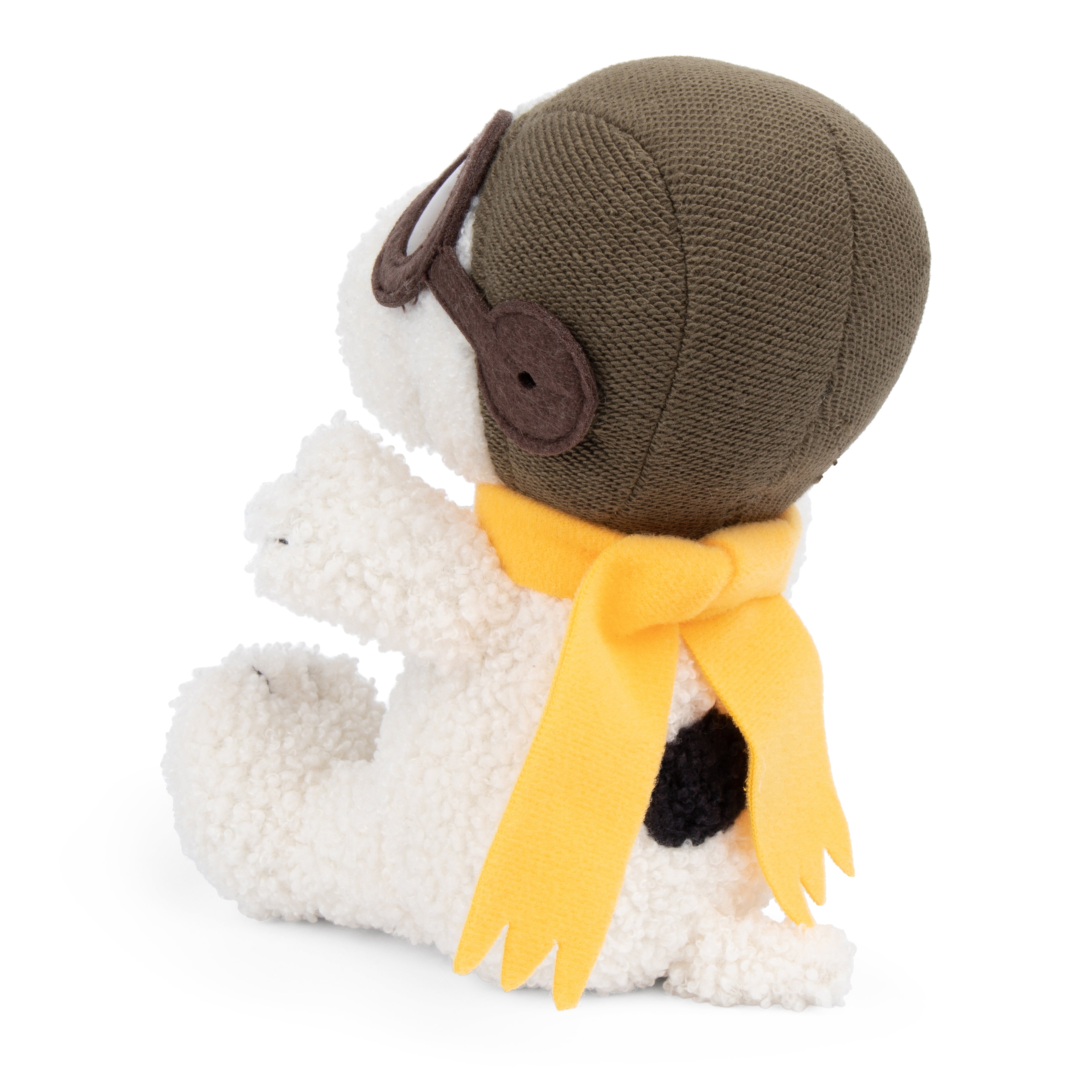 Snoopy Flying Ace back view showing aviator cap and yellow scarf