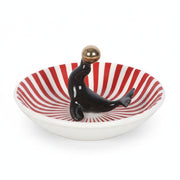 Front view showing seal balancing ball detail on white background
