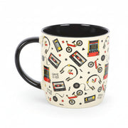 Angled view of mug showing handle on white background