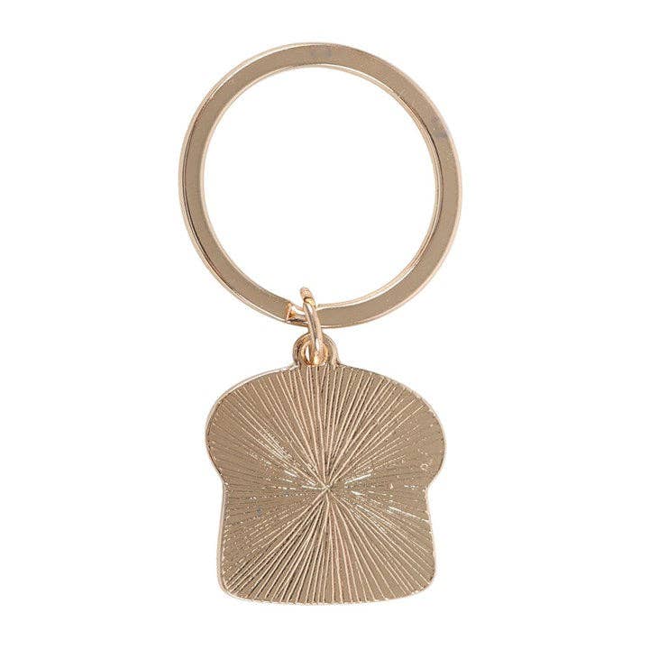 Back of keyrings showing metal ring on white background