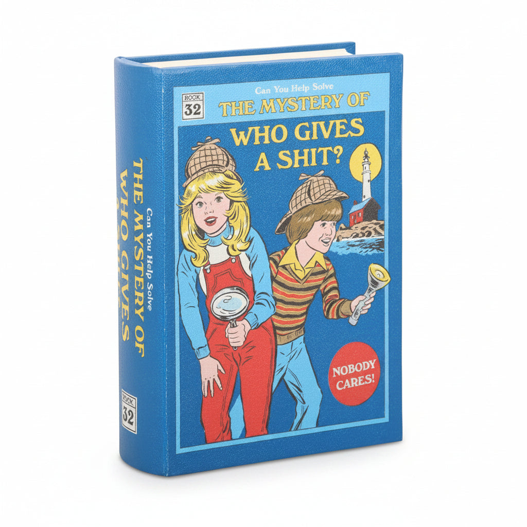 Front view on white background showing retro artwork cover
