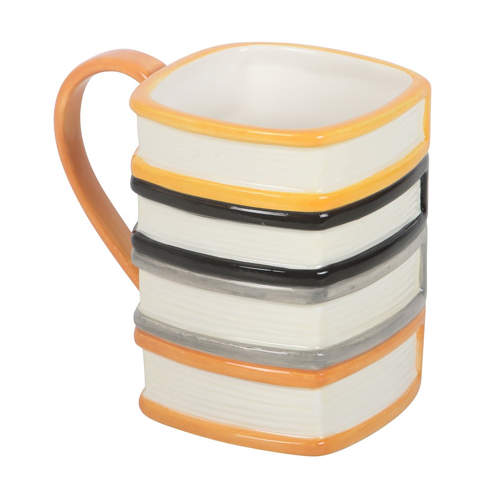 Haunted Library mug seen from the back
