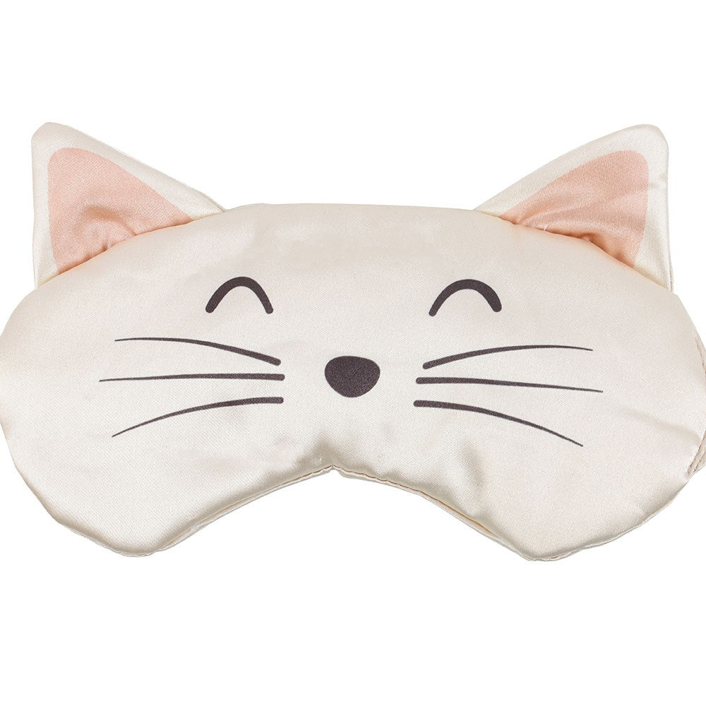Close up of the cat face eye mask print