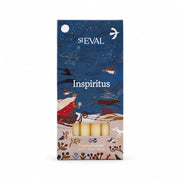 Inspiritus Mini Festive Candles, Pack of 6 in illustrated box on a cream background