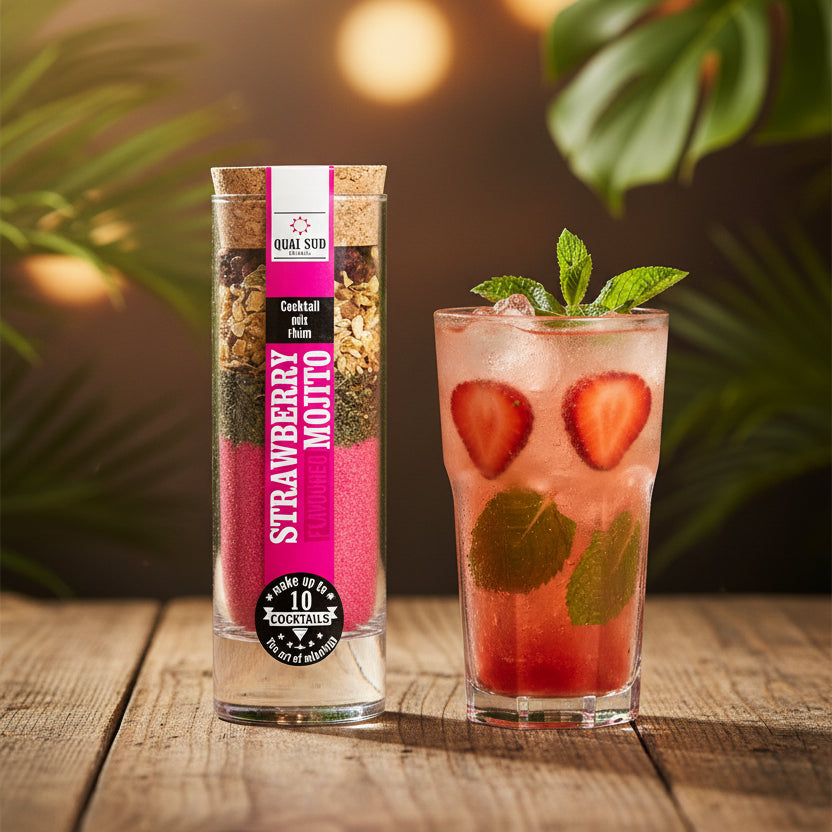 Strawberry mojito cocktail mix, front of pack