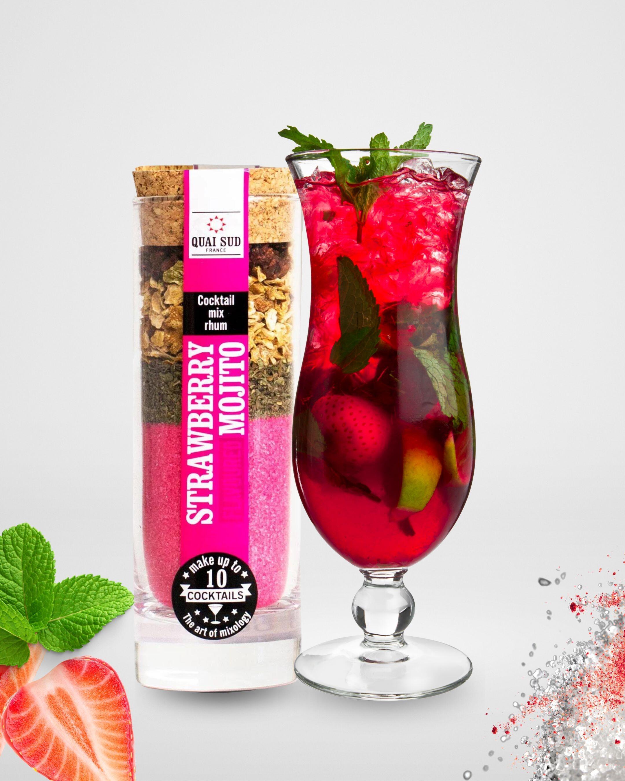 Strawberry mojito cocktail mix pack